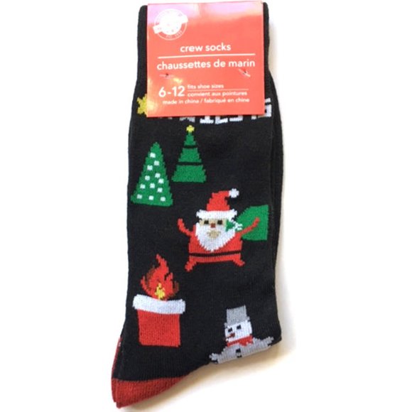 Mens Santa Snowman Christmas Socks - Picture 1 of 5